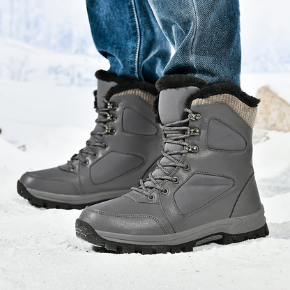 Winter Couple Hiking Boots, Women'S Snow Boots with Plush Lining - Non-Slip Rubber Sole, Suitable for Outdoor Activities Such As Mountaineering, Hunting, And Trekking, Hiking Gear for Men, Men'S Snow Boots, Men'S Winter Shoe,