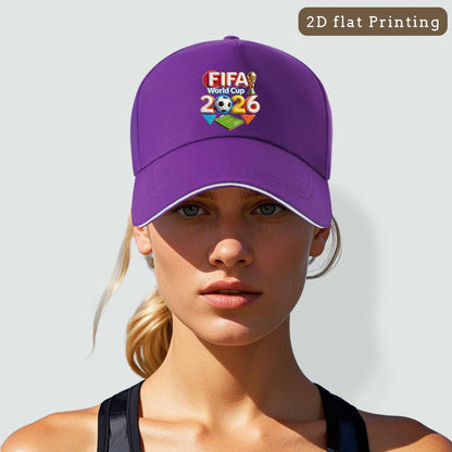 Unisex FIFA 2026 Baseball Cap with Cartoon Sports Design