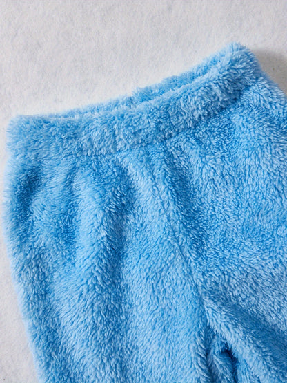 Տղաների աշնանային և ձմեռային նորաձև, առօրյա, պարզ, խելոք, տաք, միագույն, փափուկ, արջուկի տեսքով ասեղնագործված վերնաշապիկով, երկկտորանոց, հիանալի է բացօթյա օգտագործման համար