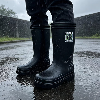 Unisex EVA High-Calf Waterproof Rain Boots Lightweight All-Season