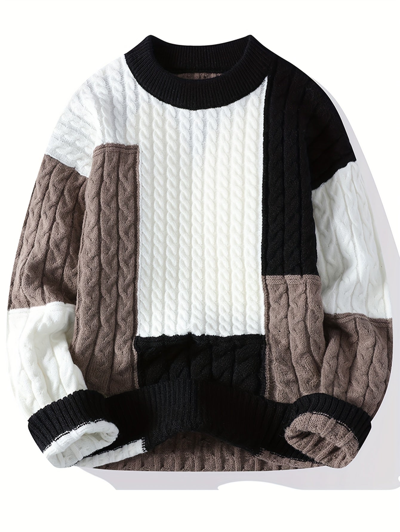 Տղամարդու սվիտեր - շագանակագույն/ - երկար թևքերով, վզնոցով, աշուն/ձմեռ, գրասենյակ, երեկույթ, առօրյա - հեշտ խնամվող, պաշտոնական և առօրյա սվիտեր տղամարդկանց համար