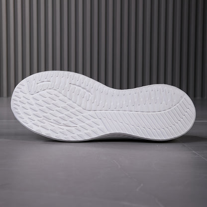 Men's Casual Running Shoes, Walking Tennis Sneakers, Lightweight Breathable Soft Sole Woven Work Shoes