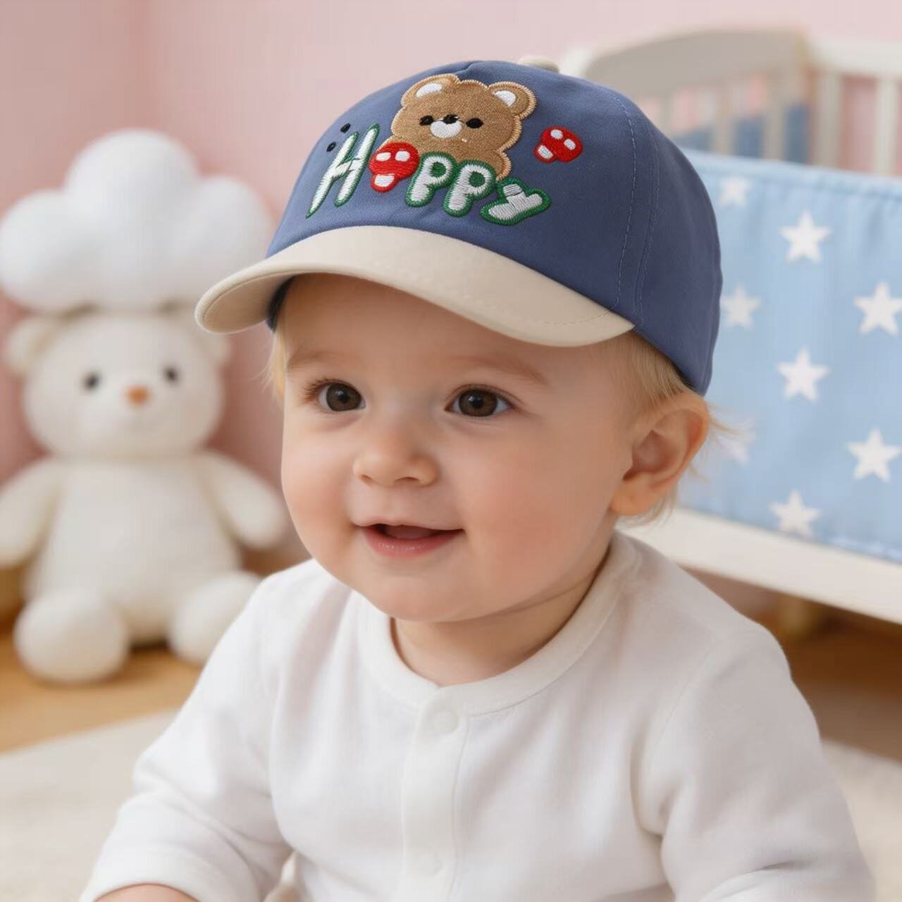 Baby Sun Hat for Infants 3-18 Months Lightweight Soft Brim Cap