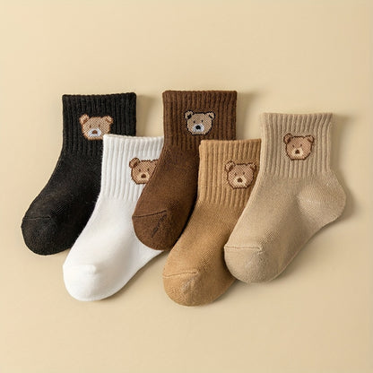 5 Pairs Youngsters Socks Youngsters Socks for Youngsters Boys Girls Youngsters Youngsters Socks Cartoon Pattern