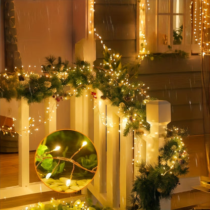 USB Lights String, Fireworks String, 8 Modes with Remote Control and Timer, Suitable for Bedroom Room Garland Wedding Christmas Tree Decoration, Wedding Garland, Christmas Tree Decoration, Remote Control Lights, Timer Lights,