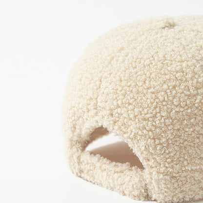 Warm Plush Baseball Cap for Fall and Winter Casual Wear