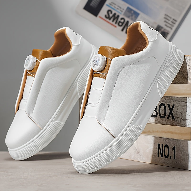 Men's Casual Slip-Resistant Sports Shoes with Buckle Closure