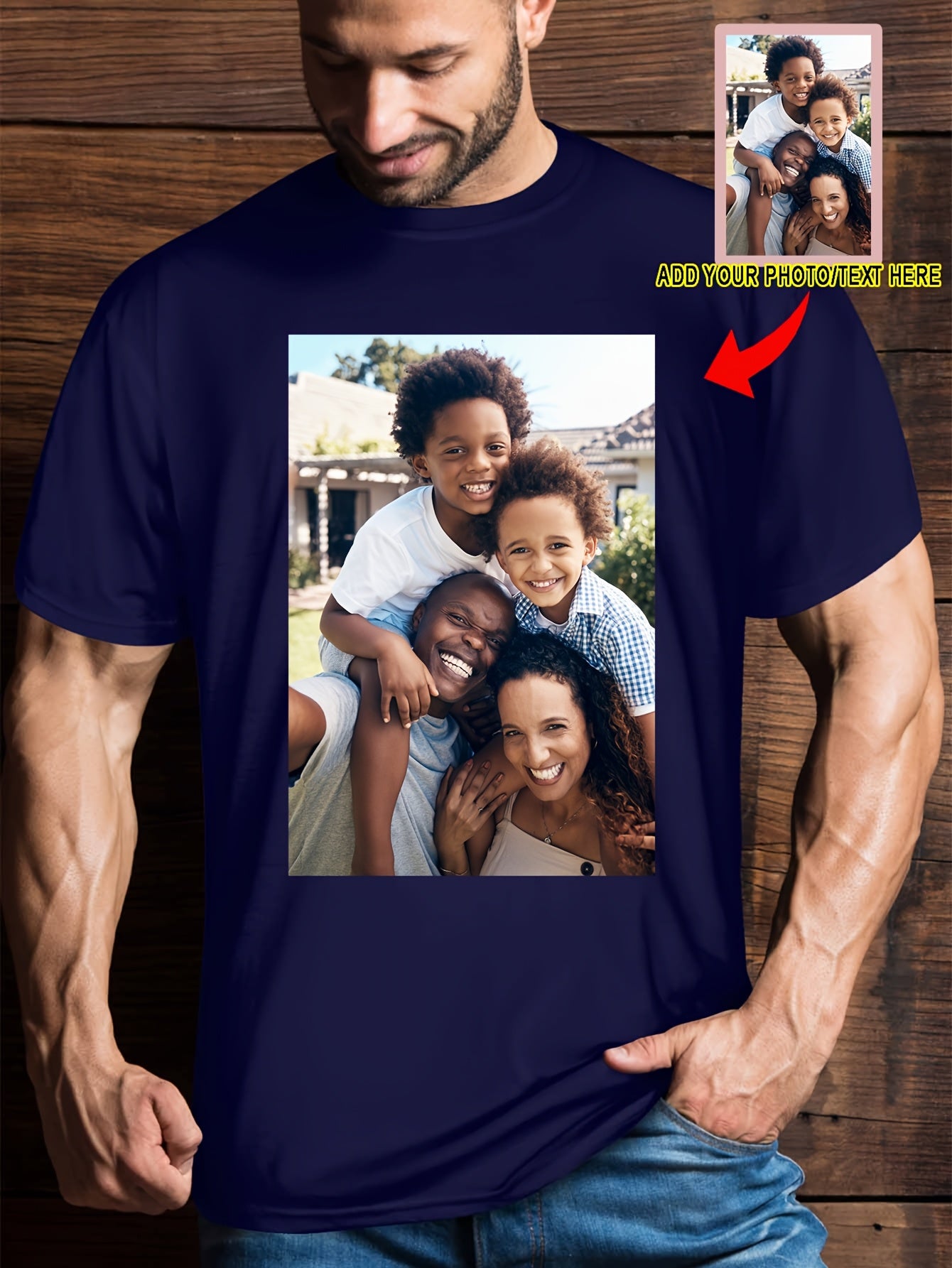 Men's Custom 3D Print T-Shirt - Quick-Dry Breathable Crew Neck