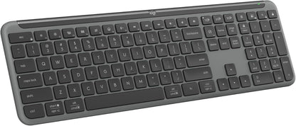 Logitech MK955 Signature Slim Wireless Keyboard and Mouse Combo, for Larger Hands, Quiet Typing and Clicking, Switch across Three Devices, Bluetooth, Multi-Os, for Windows and Mac