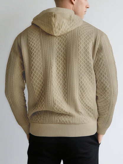 Տղամարդու ժակարդե երկարաթև սվիտեր աշնանային և ձմեռային սեզոնի համար, տղամարդկանց համար նախատեսված առօրյա երկարաթև վերնաշապիկ, պատրաստված բարձր խտության ժակարդե գործվածքից