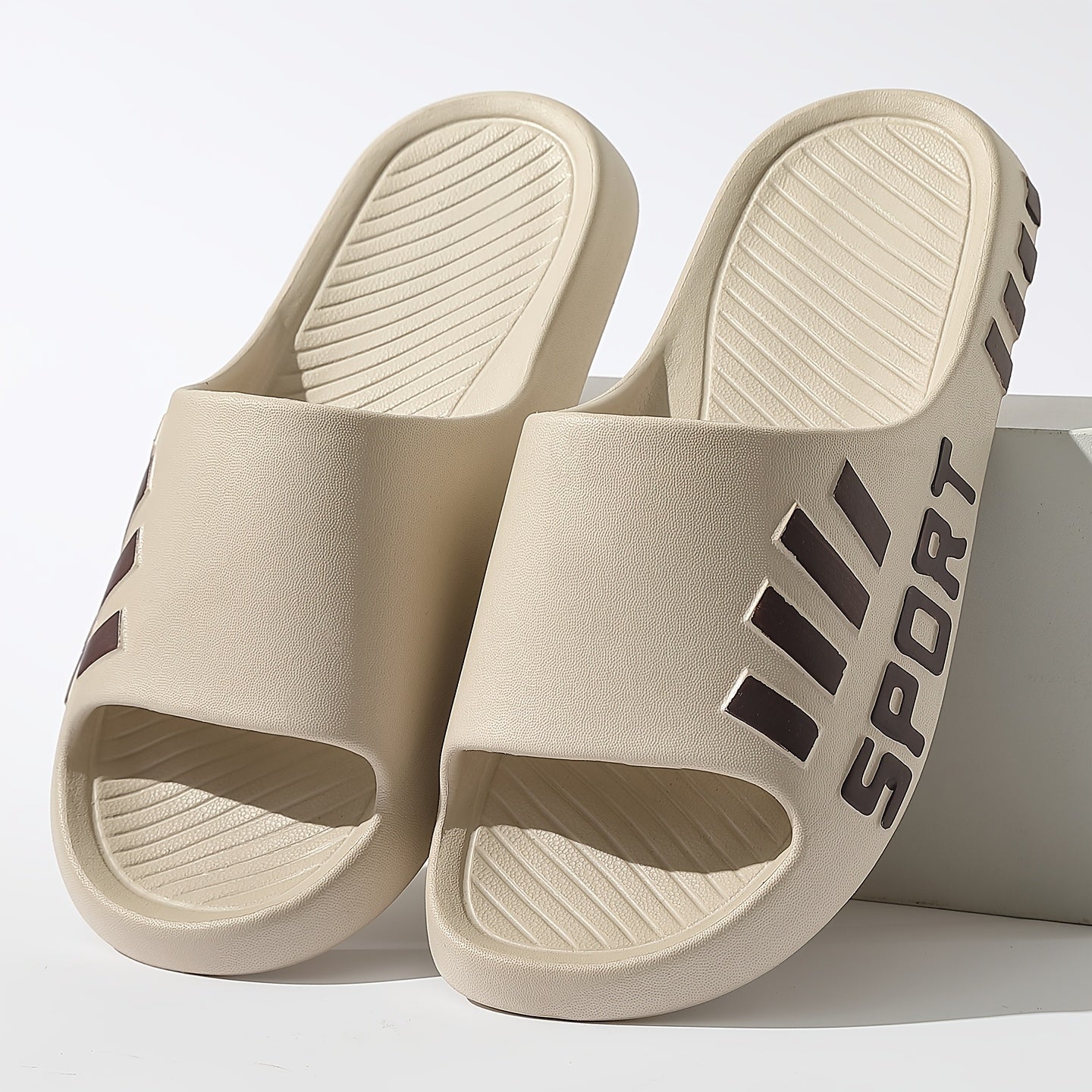 Men'S Casual Summer EVA Slippers | Non-Slip, Durable Sole, Comfortable Slide-On Design, Suitable for Outdoor, Indoor, and Bathroom Use, Unisex - ayq