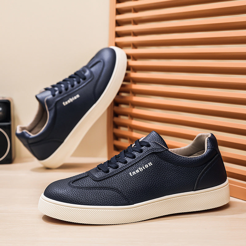 Men's Old Money Style Casual Sneakers with Rubber Sole