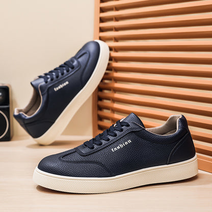 Men's Old Money Style Casual Sneakers with Rubber Sole