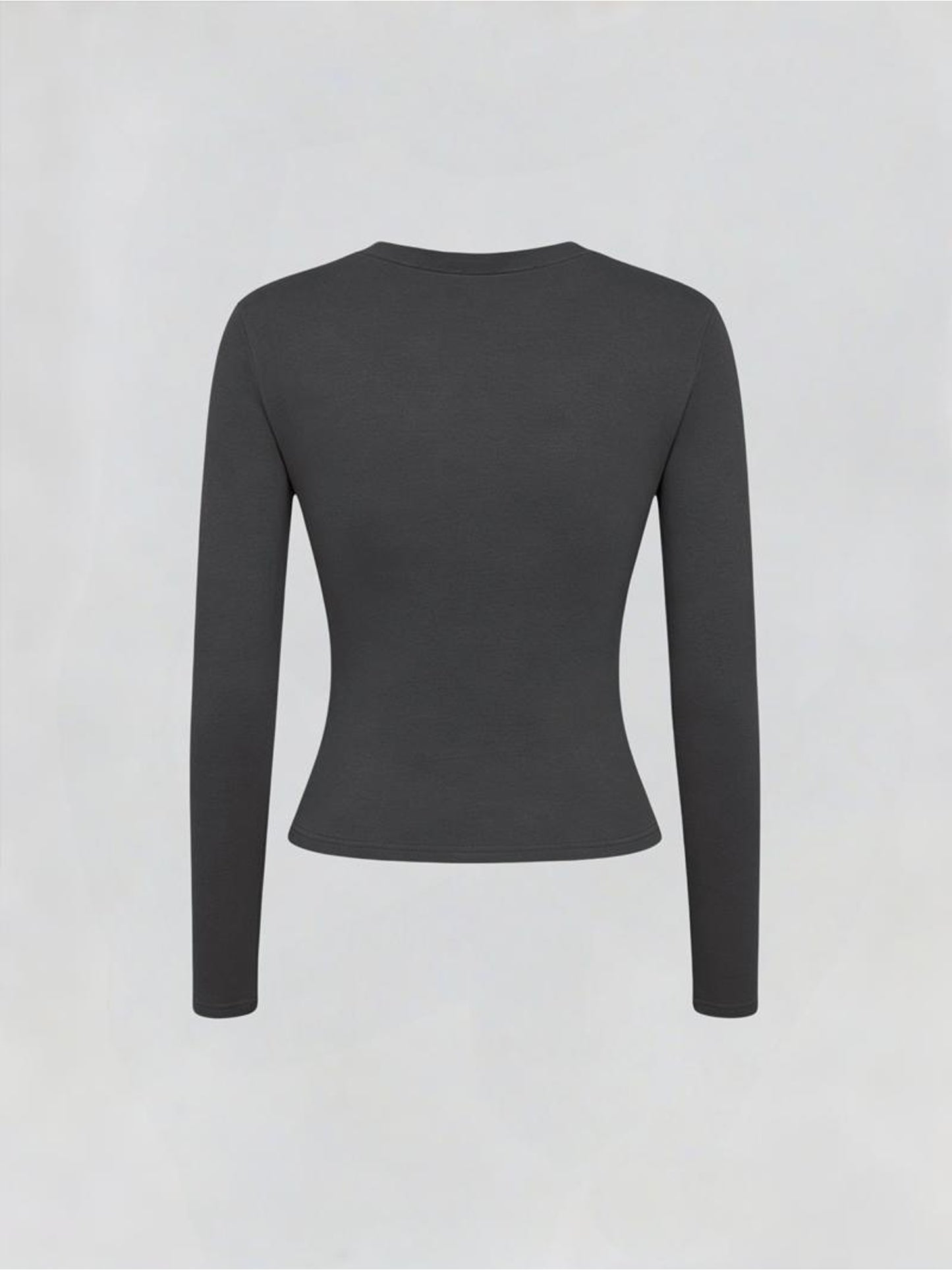 Slim Fit Long Sleeve Y Pattern Tee for All Seasons - ayq