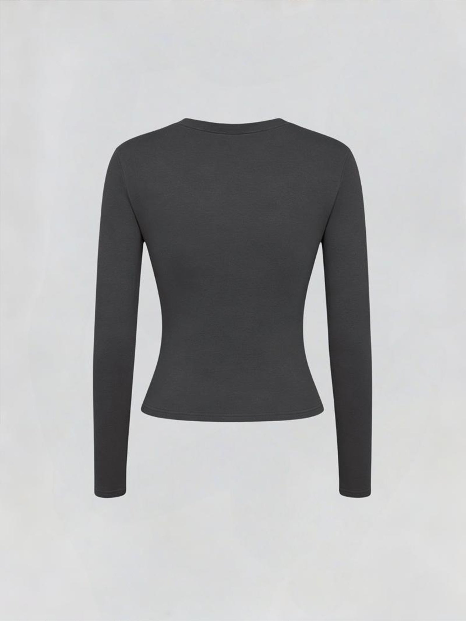 Slim Fit Long Sleeve Y Pattern Tee for All Seasons - ayq