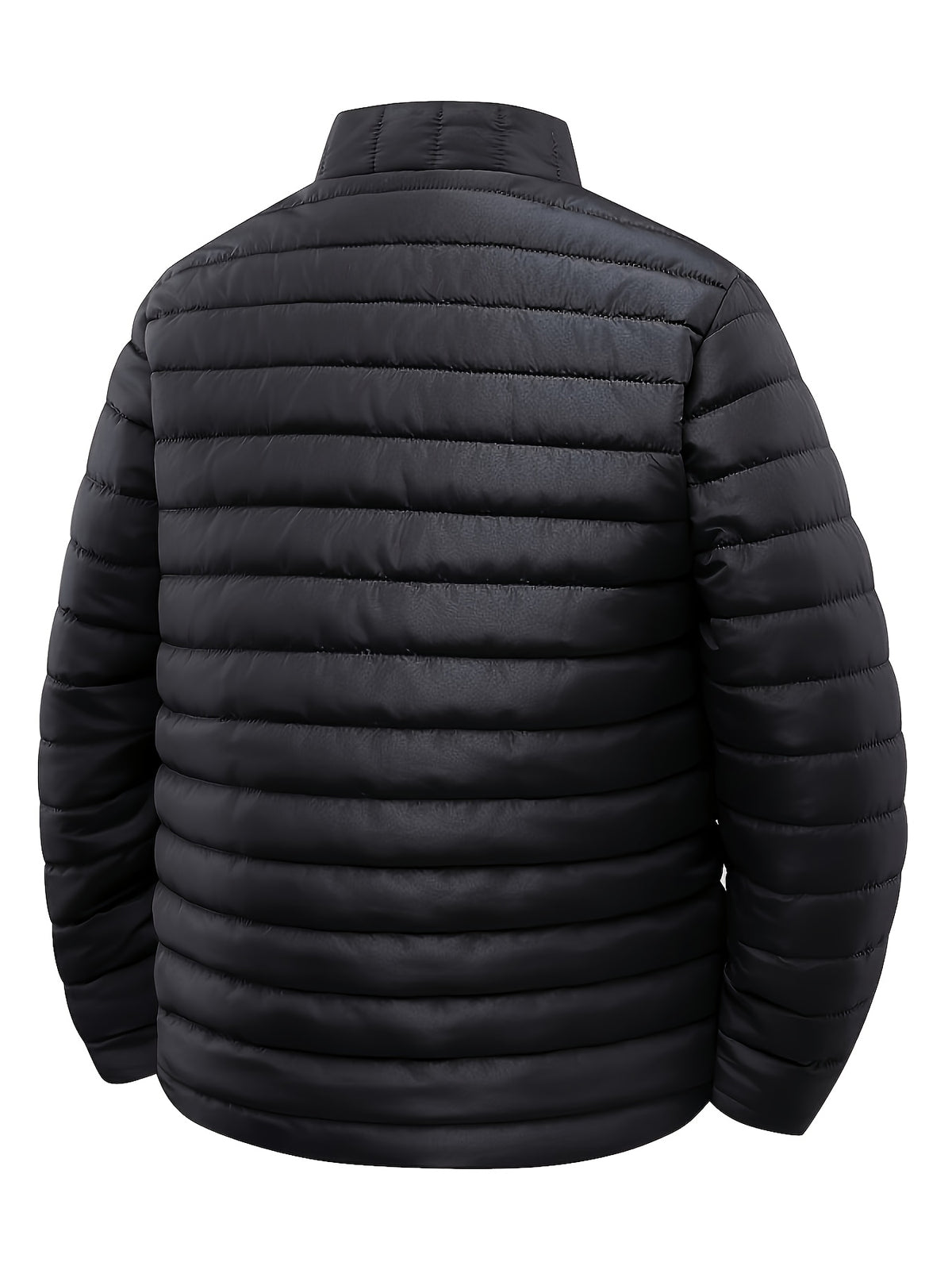 Men's Casual Stand Collar Jacket Lightweight Windproof Warm