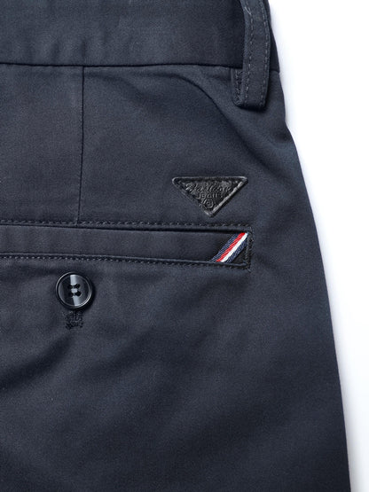 Men's Solid Pants With Pockets, Light Business Style Regular Fit Trousers For Outdoor Activities, Daily Wear For Spring And Autumn
