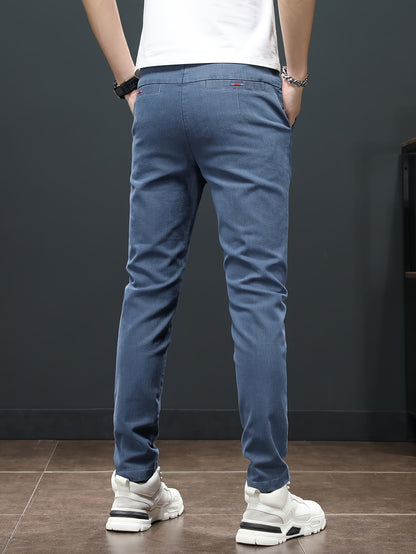 Men'S Spring Casual Trousers, Lightweight Business Outdoor Straight-Leg Pants, Versatile And Stylish for Spring And Autumn, Suitable for Sports And Formal Occasions.