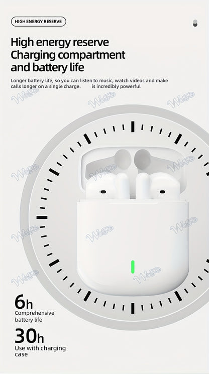 Wosd 2025 New TWS Wireless Earbuds - Unmatched True Wireless Convenience with Ergonomic Design for Maximum Comfort And High-Fidelity Sound Featuring Dolby Bass, ACC Stereo HD Calling - Perfect for Android And Iphone Users, Gr