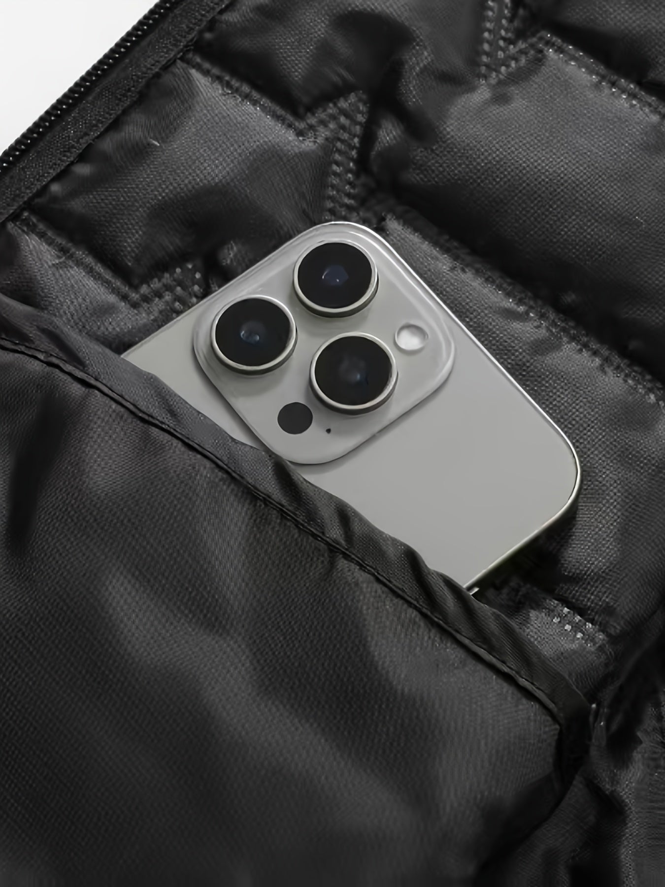 Men's Outdoor Sports Warm Vest Jacket, Stand Collar Multi-Pocket Practical Vest, Soundwave Technology Composite Print Windproof High Quality Sports Jacket - ayq