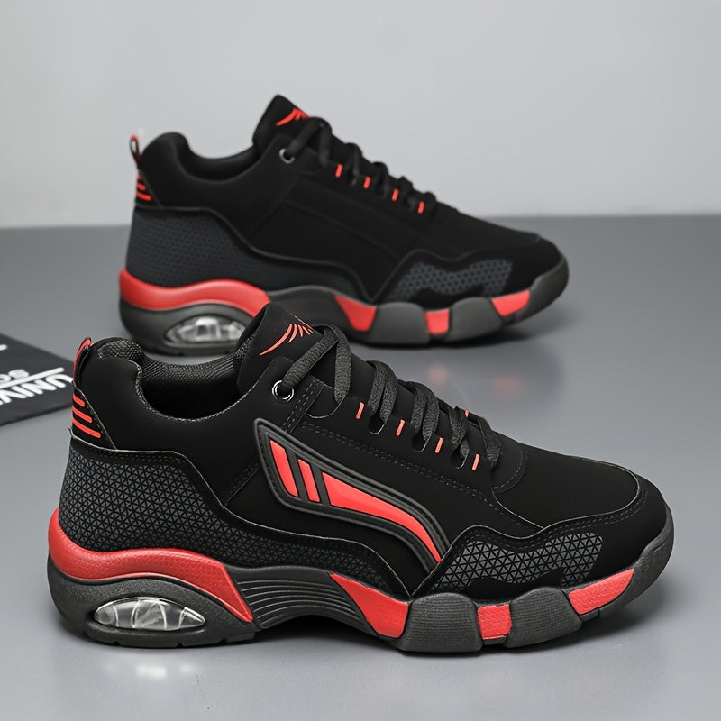 Men's Non-Slip Low-Top Sneakers with Cushioned Round Toe