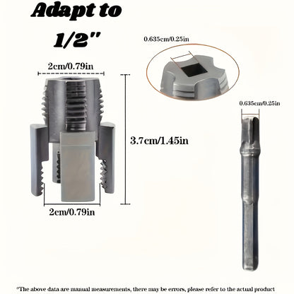 A Set of Three Pipe Threading Tools, Suitable for Processing 1/2 Inch PPR Internal And External Threads, Including Taps And Tools with Sealing Tape.