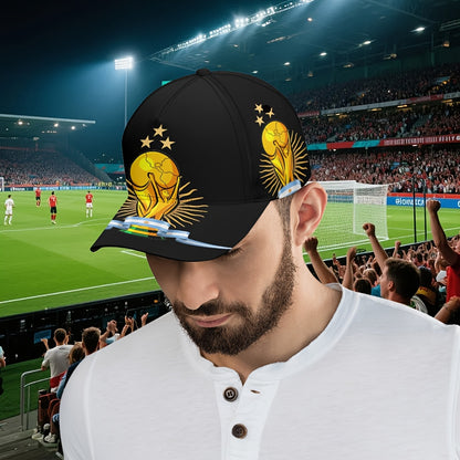 Adjustable FIFA World Cup Baseball Cap with Flag Print