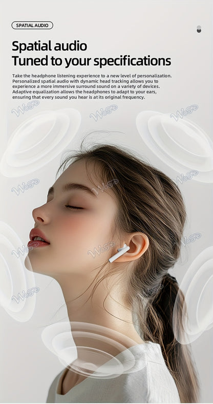 Wosd 2025 New TWS Wireless Earbuds - Unmatched True Wireless Convenience with Ergonomic Design for Maximum Comfort And High-Fidelity Sound Featuring Dolby Bass, ACC Stereo HD Calling - Perfect for Android And Iphone Users, Gr