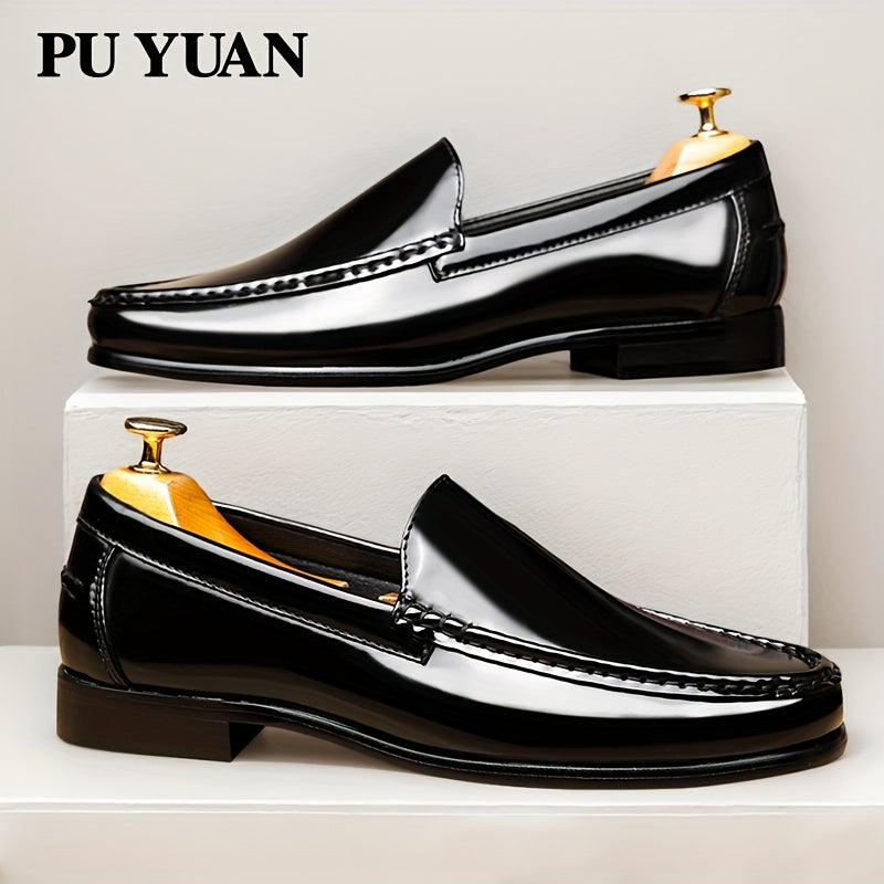 Men's Plus Size Slip-On Loafers with Durable Rubber Sole