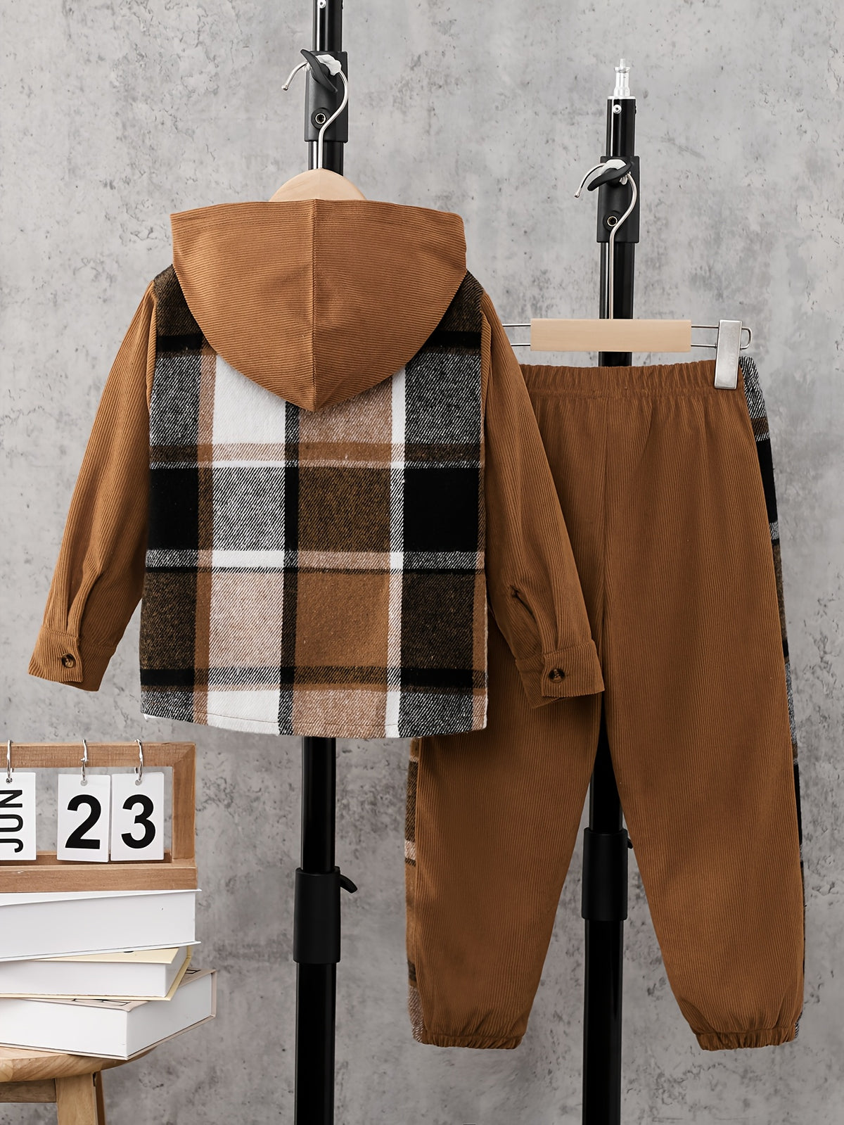 Boys' Casual Hooded Long Sleeve & Pants Set for Spring/Fall - ayq