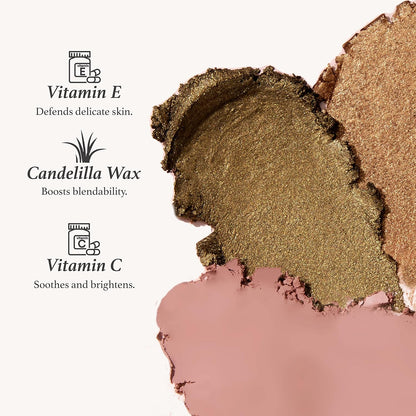 Julep Eyeshadow 101 Crème-To-Powder Waterproof Shadow Stick – Champagne Shimmer – Long-Lasting, Crease-Proof, Medium Golden-Beige Shimmer Cream Eyeshadow with Built-In Smudger