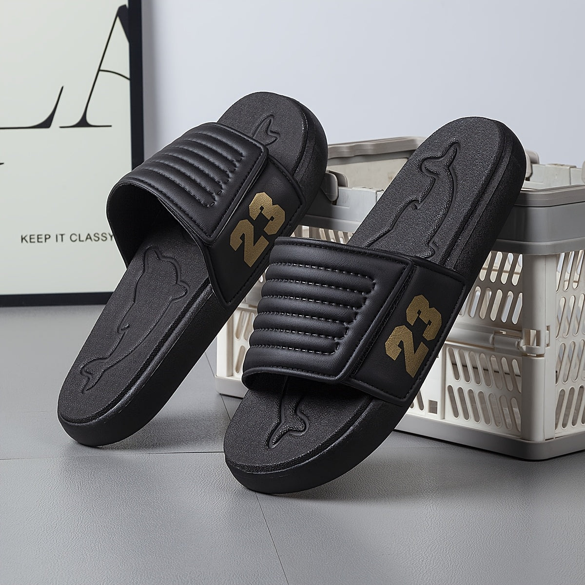 Men's Casual Summer Sports Slippers Soft EVA Sole Slides