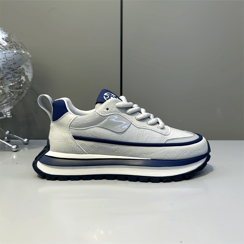 Men's Slip-Resistant Solid Color Sneakers - Low-Top Lace-Up Shoes Suitable for Casual, & Daily Wear - Comfortable Cushioned Sole, PVC Outsole, Year-Round Versatile Sneakers - ayq