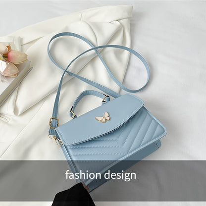 New Fashionable Minimalist Shoulder Bag Trendy Versatile Women'S Handbag Unique Crossbody Bag High-End Chic Tote Pure Diamond Solid Color Bag Fashionable Small Square Bag