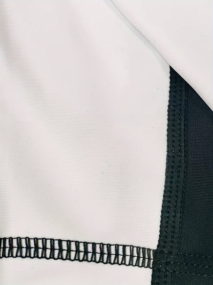 Men's Full Coverage Long Sleeve Swim Jumpsuit Athletic Wear