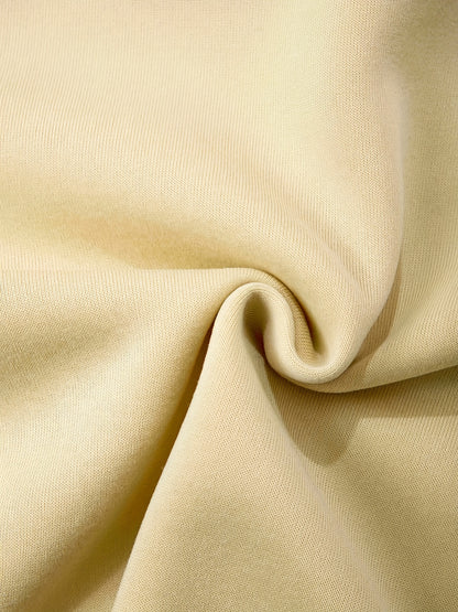 2pcs Boys' Oversized Hooded Sweatsuit & Jogger Pants Set with Letter Print - Beige & Brown Casual Winter Outfits, Thick Warm Fabric, Machine Washable, Pockets, Elastic Waist & Cuffed Hem for Play & Casual Attire - Ideal for L