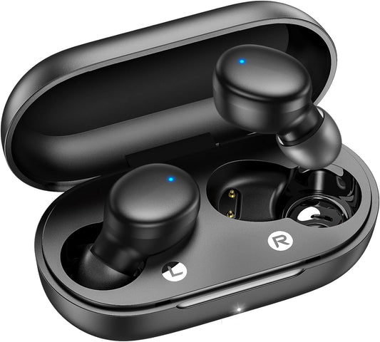 Kurdene Wireless Earbuds Bluetooth 5.3 in Ear Buds Light Weight Headphones,Deep Bass Sound,Built in Mics Headset,Clear Calls Earphones for Sports Workout
