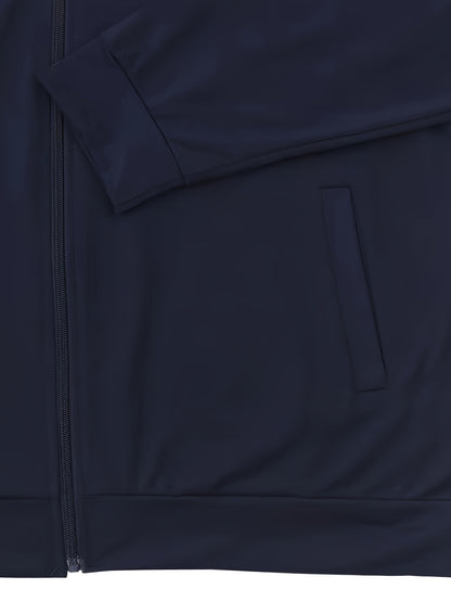 Men's Lightweight Stand Collar Jacket - Olive Green Softshell Zipper Jacket with Pockets, Regular Fit for Spring/Fall Hiking & Casual Outdoor Wear, Hiking Accessories