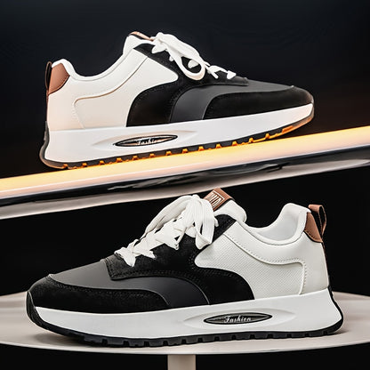 [sneakers] Men'S Running Shoes - Breathable, Non-Slip Casual Skate Shoes with Lace-Up Design, Comfortable And Durable