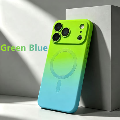 Luxury Magnetic Gradient Phone Case with Lens Protector for iPhone