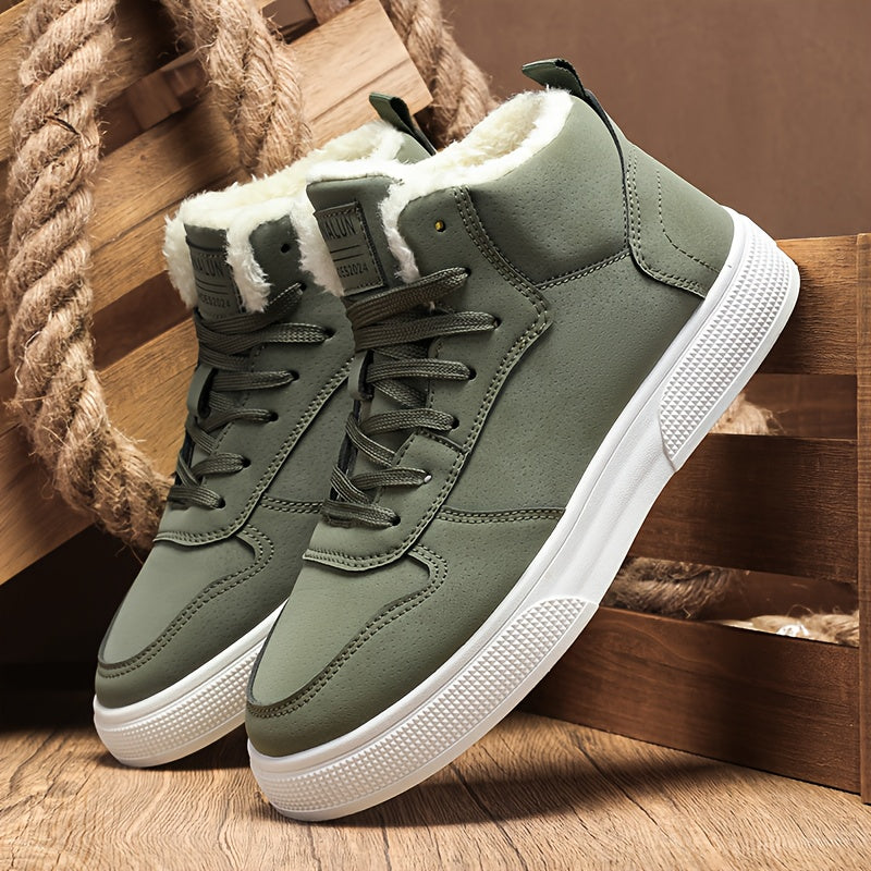 Men'S & Women'S Winter Snow Boots - Heavy-Duty PVC Sole, Warm & Arch Support - All-Season Ankle Boots with Lace-Up Closure - Heavy-Duty Traction Tread, - Ideal For Ice, Snow, Hiking, Winter Boots, Hiking Footwear, Outdoor Foo