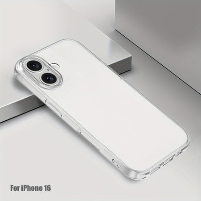 Mobile Phone Case for Iphone 16 Pro Max, Transparent Mobile Phone Case for Iphone 16 Plus, Simple And Thin Protective Case TPU Soft Case