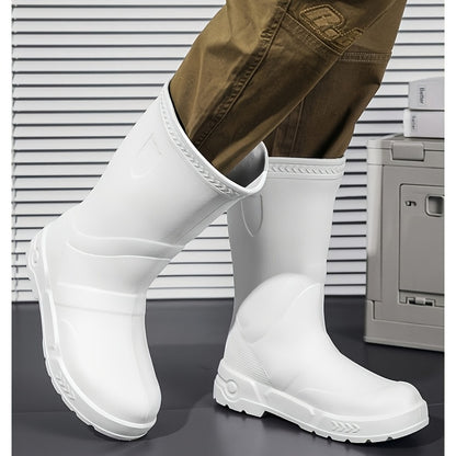 Men's Tall Lightweight Waterproof EVA Rain Boots for Outdoor