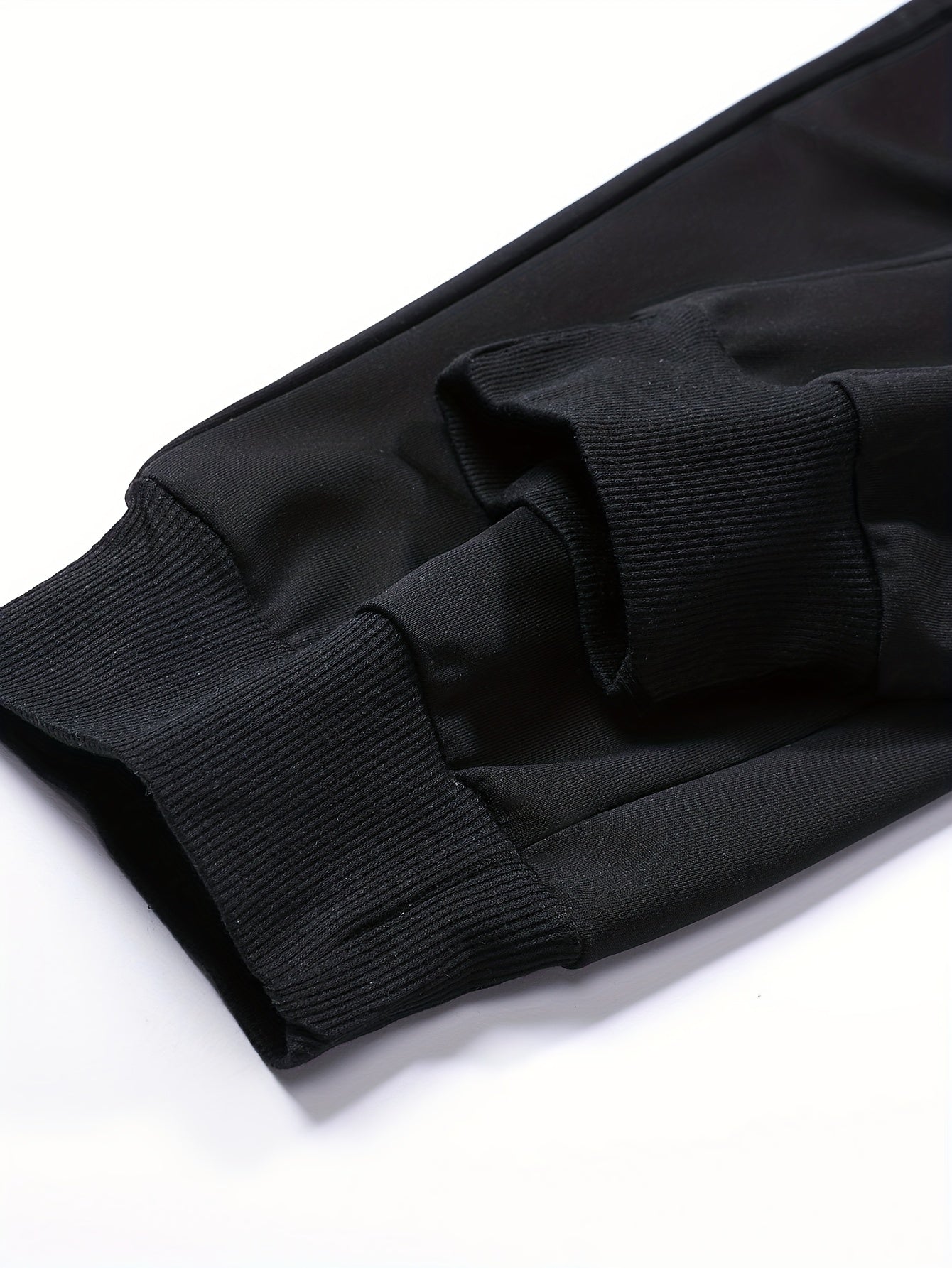 95% Polyester, 5% Spandex 2pcs Men's Set, -Lined Warm Casual Color-Block Zip-Up Sweatshirt with Pockets + Drawstring Pocket Elastic Waist Jogger Pants, 250g Men's Casual Sportswear Set, Global Four-Season Base Layer, Factory-