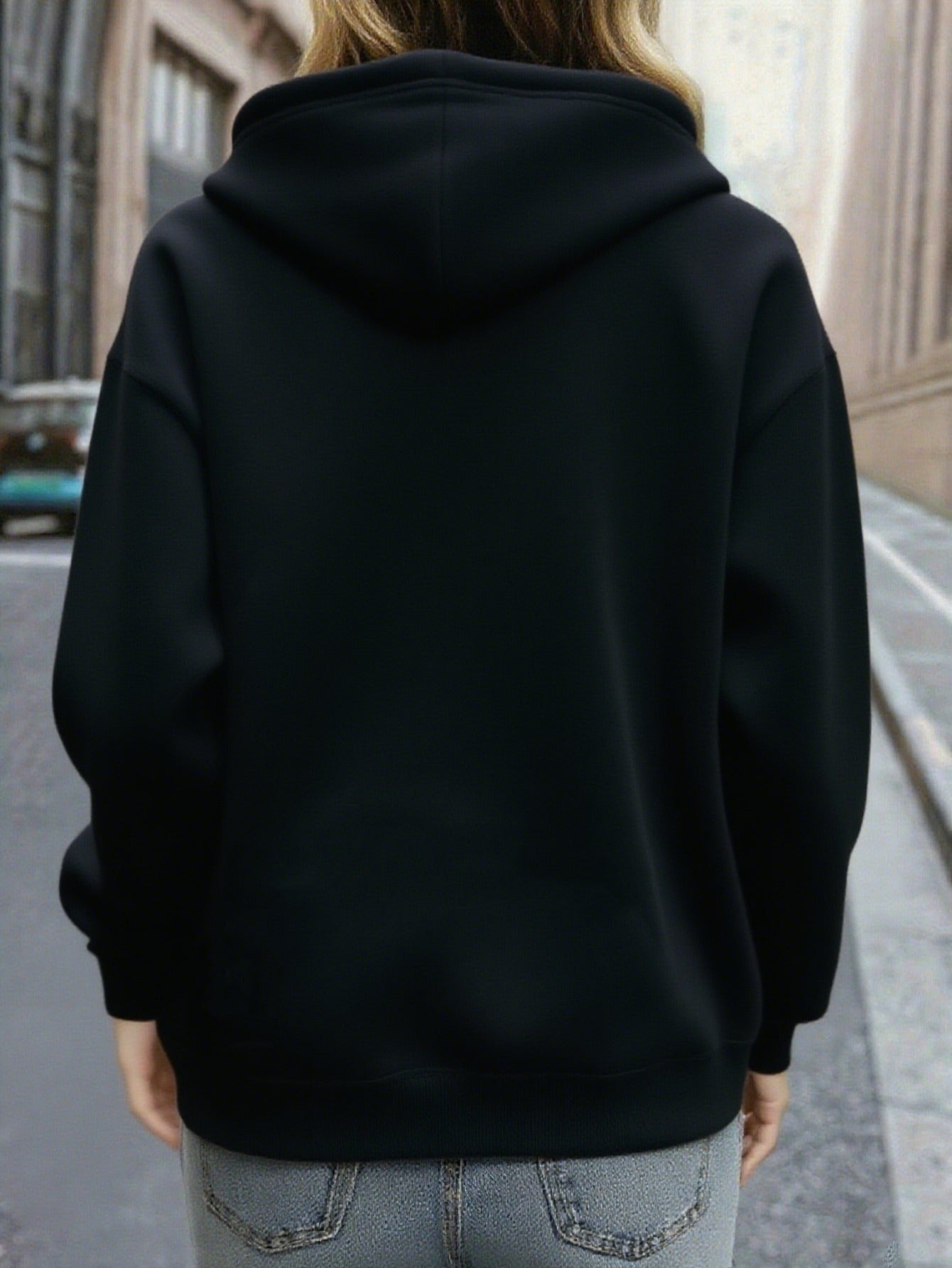 Women's Christmas Deer & Reindeer Print Hoodie - Cozy Winter Pullover Sweatshirt with Cute Deer Headband-Like Hood, Slim-Fit Casual Jacket for Holiday Parties, Xmas Outfits & Cold Weather (Machine Washable), Fall Clothes For