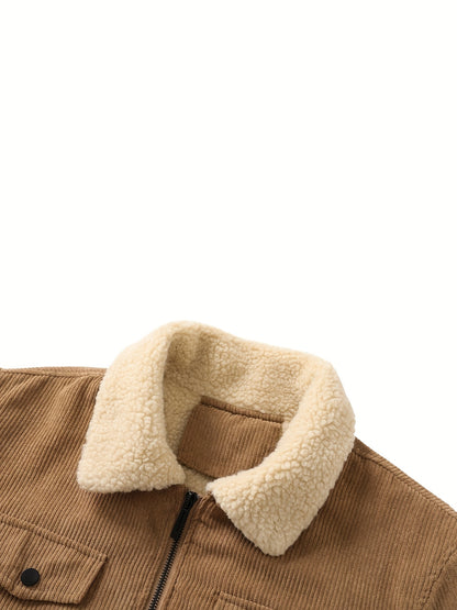 Տղամարդու ամուր ջերմային բաճկոն - քամուց պաշտպանող և բարձրորակ ձմեռային վերարկու՝ կայծակաճարմանդով, բազմագրպան դիզայնով, չձգվող գործվածքով - ցուրտ եղանակի վերնազգեստ ամենօրյա օգտագործման համար, հաստ, քամուց պաշտպանող բաճկոն, առօրյա վերնազգեստ, դիմացկուն