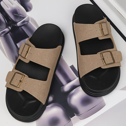 Unisex Casual Slip-On Soft PU Sole Open-Toe Slippers