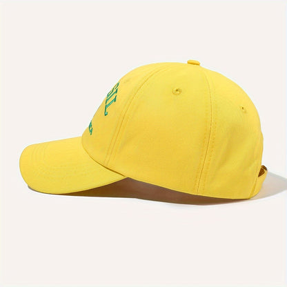 Unisex Embroidered Brazil Baseball Cap Lightweight Adjustable