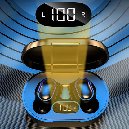 High-Quality E7S TWS Wireless Sport Headphones with LED Display, HiFi Stereo, Noise Reduction for Calls, Wireless Connectivity - USB Rechargeable, Earbuds, Headset