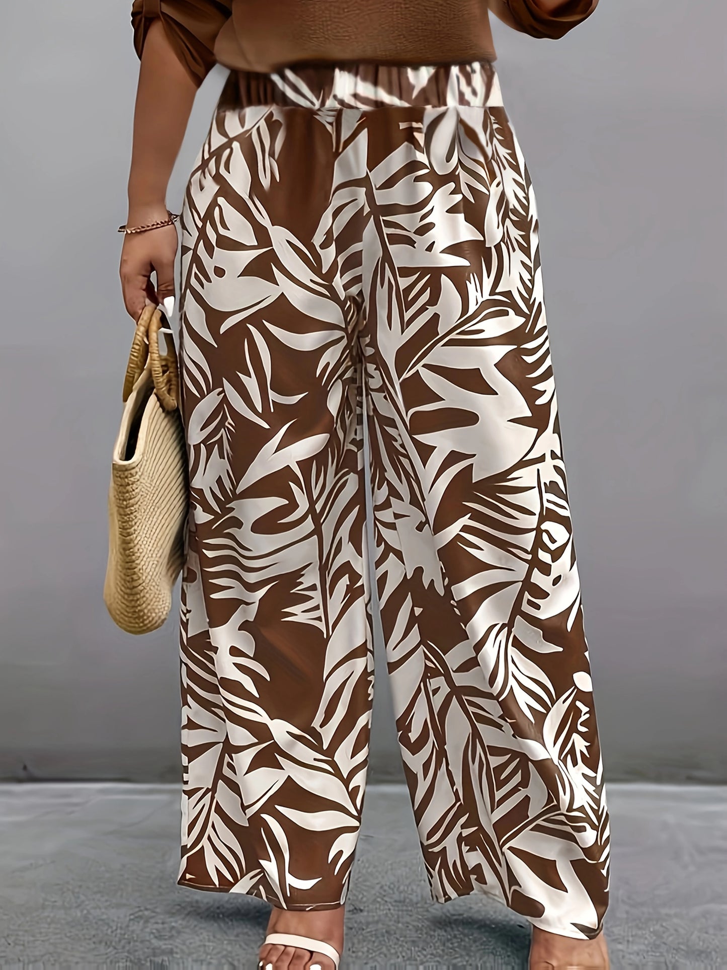 Women's Elegant Slim Straight Geometric Pants